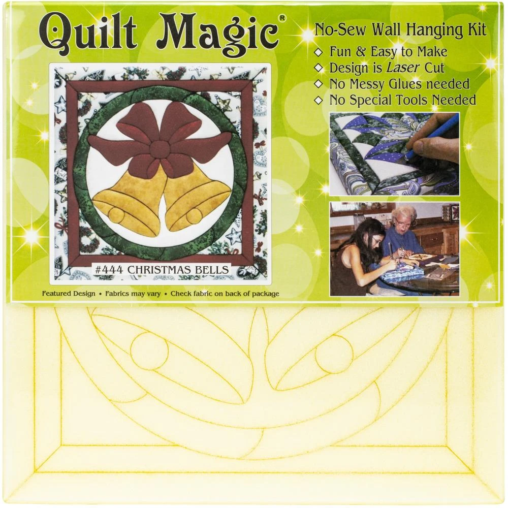 Christmas Bells Quilt Magic No-Sew Wall Hanging Kit 4 Christmas Bells Quilt Magic No-Sew Wall Hanging Kit - Image 2