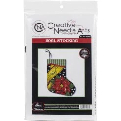 Noel Mini Stocking Ornament Cross Stitch Kit -Qbpn 0001991931 tinified