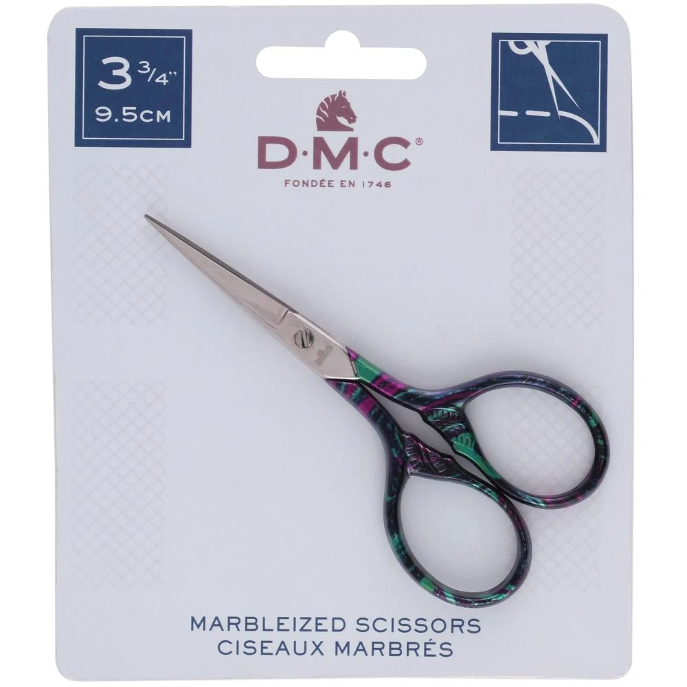 DMC Marbleized Embroidery Scissors 3.75" 3 DMC Marbleized Embroidery Scissors 3.75"