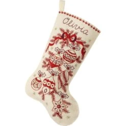 Classic Christmas Felt Stocking Applique Kit