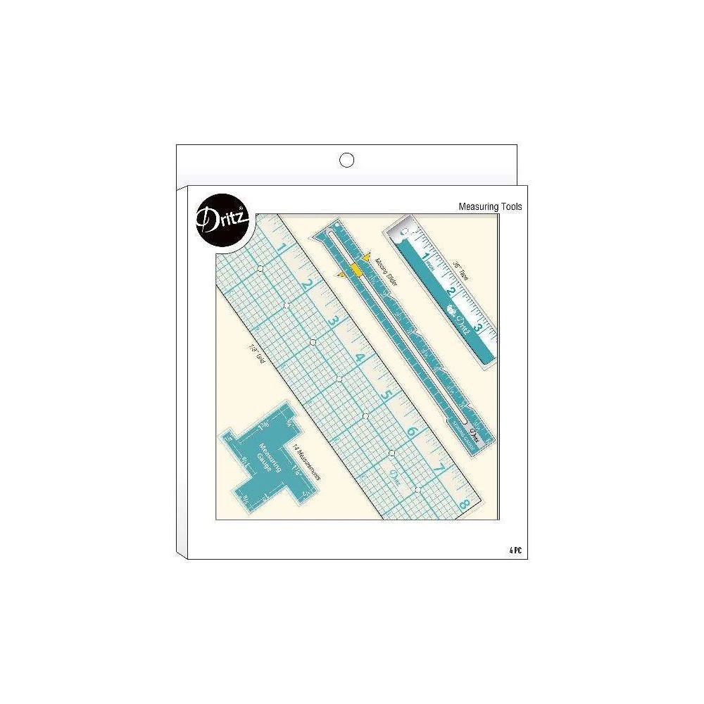 Dritz Measuring Tool Set 4pcs 4 Dritz Measuring Tool Set 4pcs - Image 2