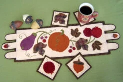 Harvest Bounty Table Runner - Wool Applique Pattern