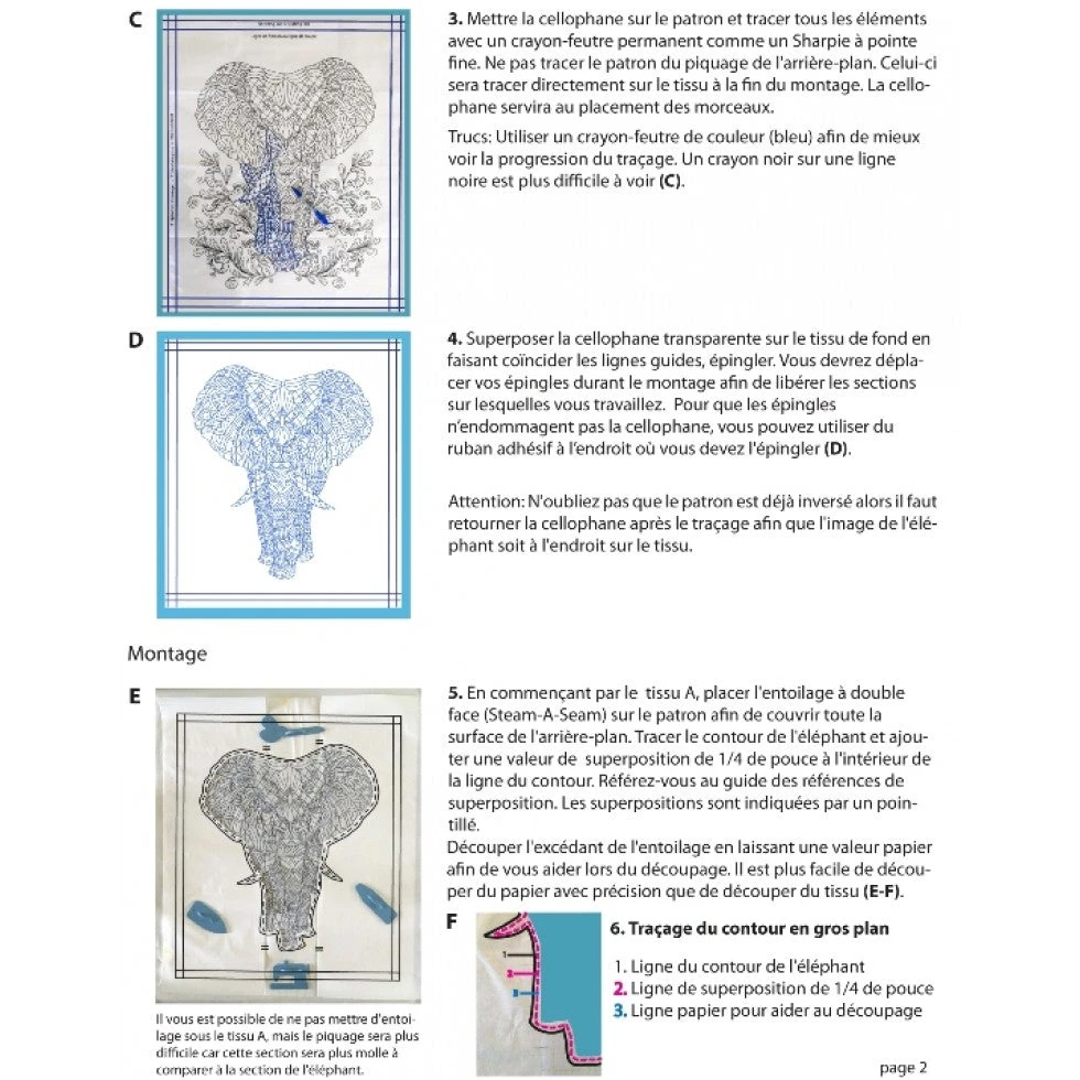 Elephant Downloadable Pattern 4 Elephant Downloadable Pattern - Image 2