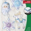 Winter Wonderland Felt Ornaments Applique Kit -Qbpn 046109895208 tinified
