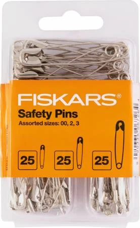 Assorted Safety Pins 75pc 3 Assorted Safety Pins 75pc