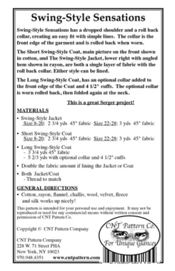 Swing-Style Sensations Jacket / Coat -Qbpn 1101 Swing Style Sensations Back single grande d0c7ba96 9fbc 4700 901a b4707e35b77c