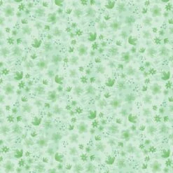 Green Tonal Floral Fabric