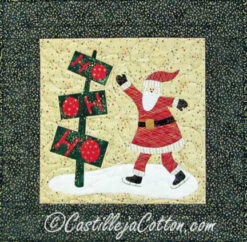 Santa Gliding Along Downloadable Pattern