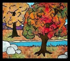 Fall Foliage Green Quilt Pattern