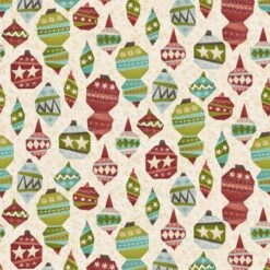 Cream Ornaments Fabric