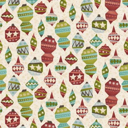 Cream Ornaments Fabric 3 Cream Ornaments Fabric