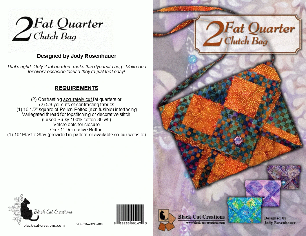 2 Fat Quarter Clutch Bag Pattern 4 2 Fat Quarter Clutch Bag Pattern - Image 2