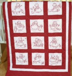 Quilt Block Set Sunbonnet Girls