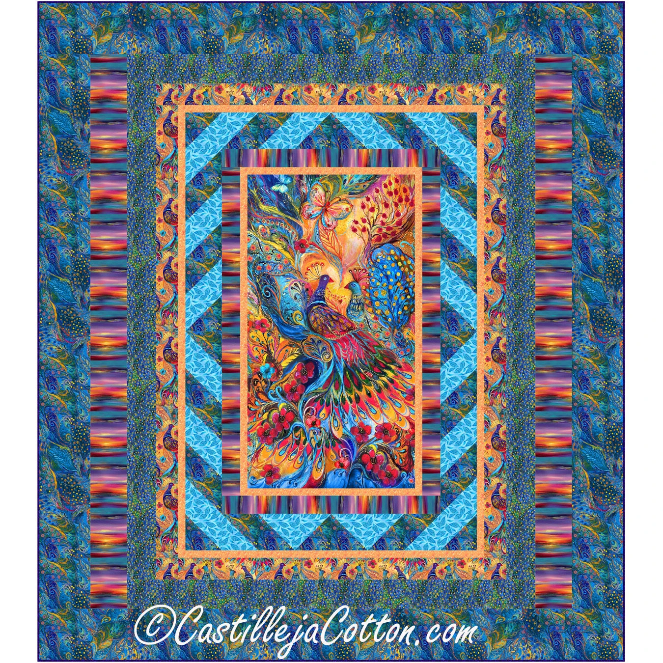 Painted Peacock Queen Downloadable Pattern 3 Painted Peacock Queen Downloadable Pattern