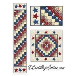 Stars And Stripes Sixes Table Set Downloadable Pattern