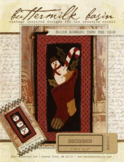 Basin Banners Thru The Year December Christmas Stocking