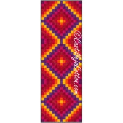 Warm Hexies Eight Trip Runner Downloadable Pattern