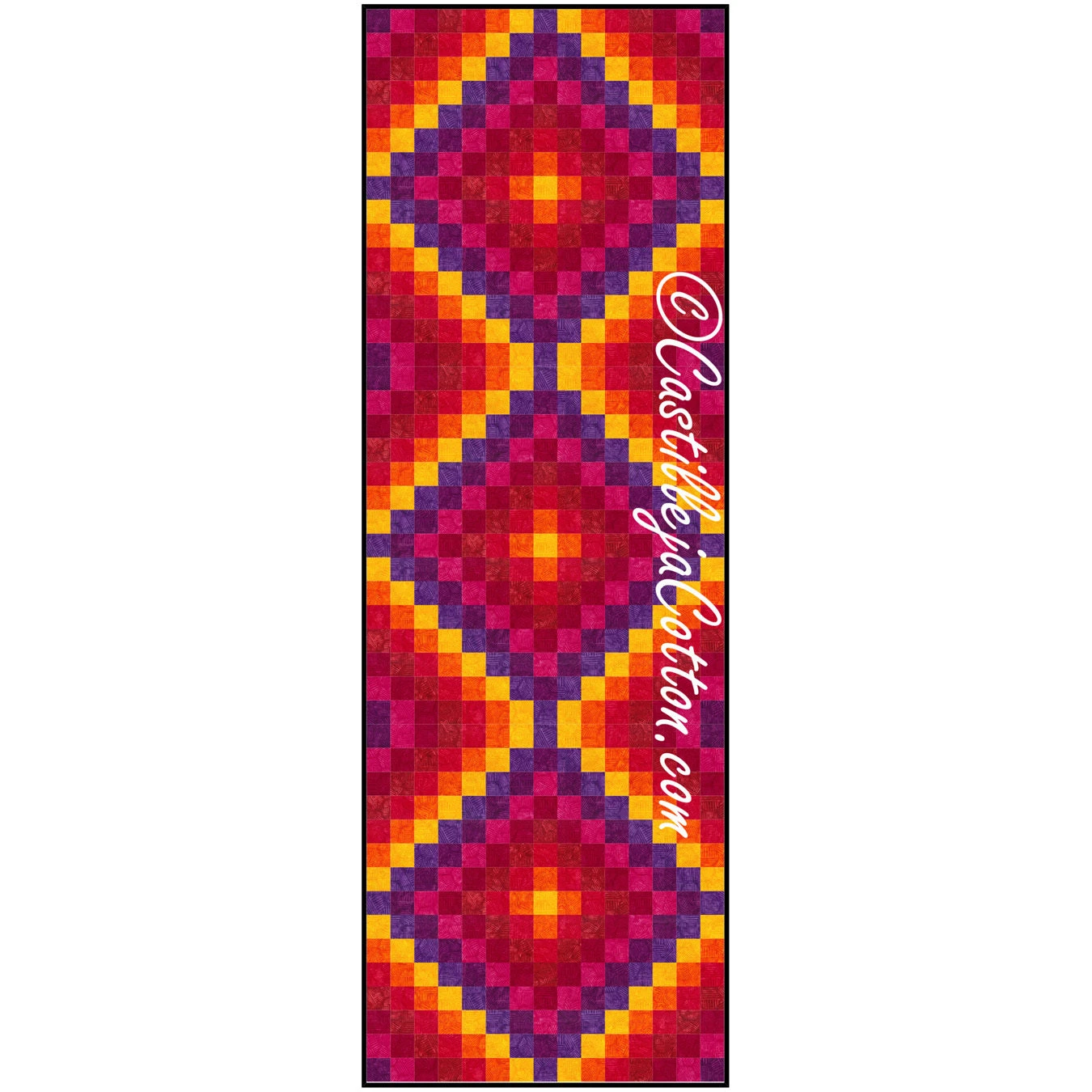 Warm Hexies Eight Trip Runner Downloadable Pattern 3 Warm Hexies Eight Trip Runner Downloadable Pattern