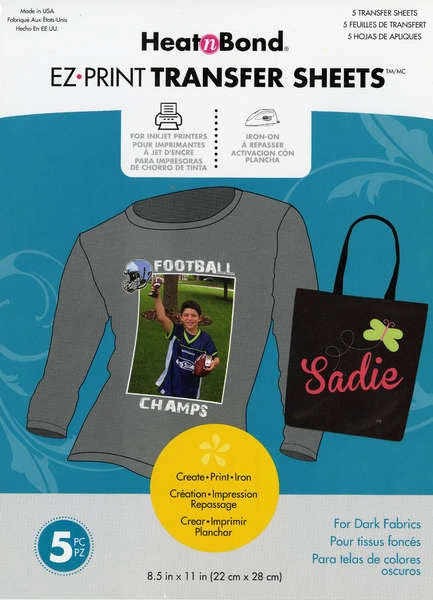 EZ Print Inkjet Transfer Sheets - Dark 3 EZ Print Inkjet Transfer Sheets - Dark