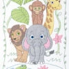 Crib Quilt Tops 40in X 60in Jungle -Qbpn 4060 548
