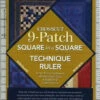 Crosscut 9 Patch Ruler With Book