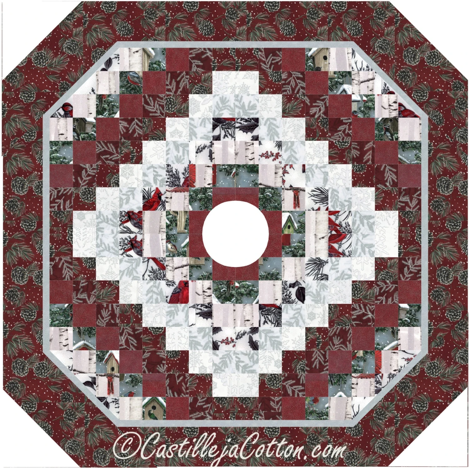 Winterberry Tree Skirt R2 Downloadable Pattern 3 Winterberry Tree Skirt R2 Downloadable Pattern