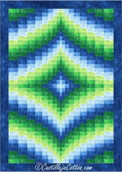 Echoing Diamonds Twin Quilt