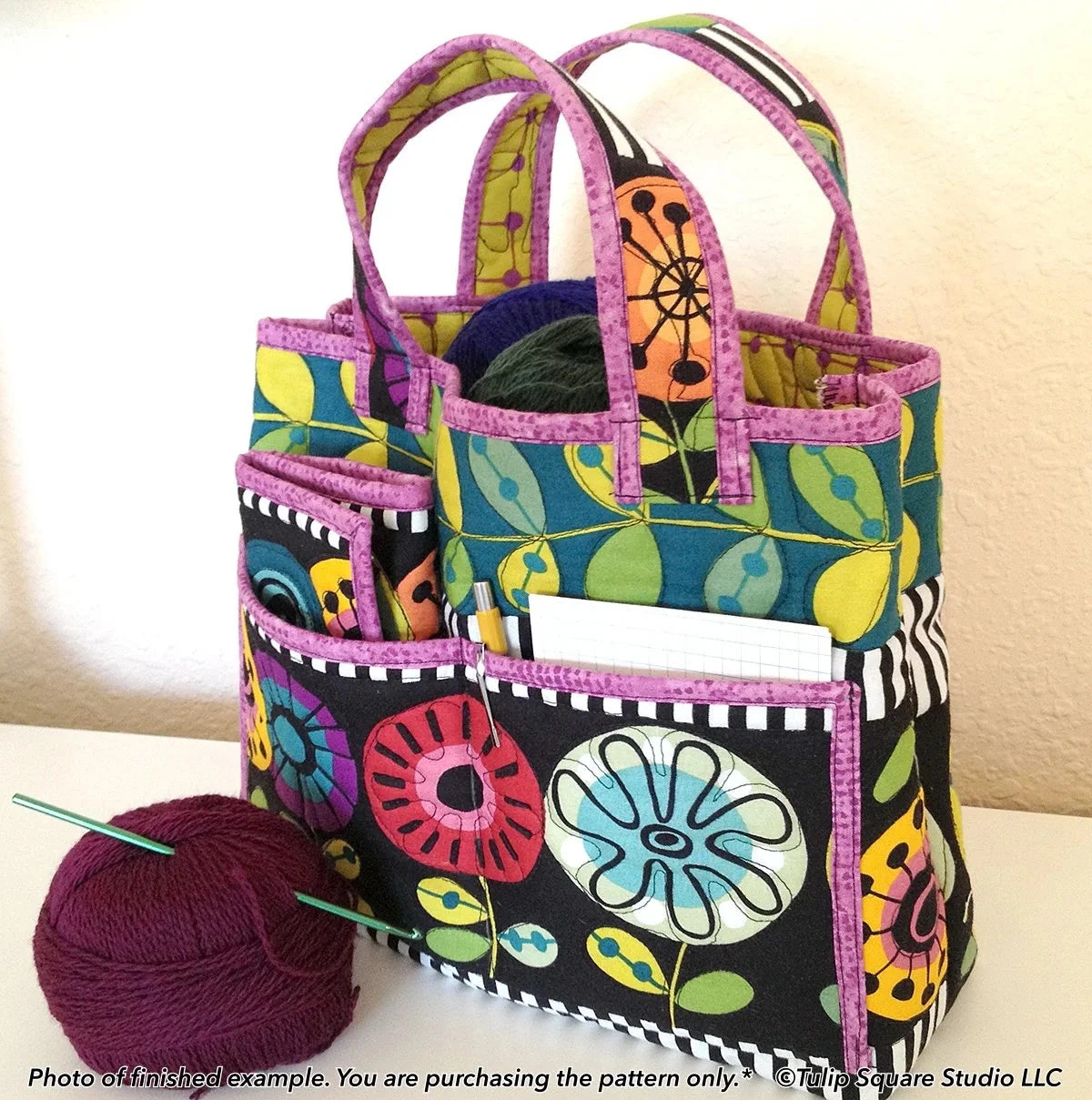 Crochet Tote And Caddy Downloadable Pattern 8 Crochet Tote And Caddy Downloadable Pattern - Image 6