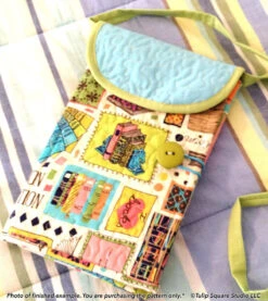 Tri Fold Tablet Totes Quilted Bag Downloadable Pattern 15 Tri Fold Tablet Totes Quilted Bag Downloadable Pattern -Qbpn 523trio014 tulip square quilt patterns