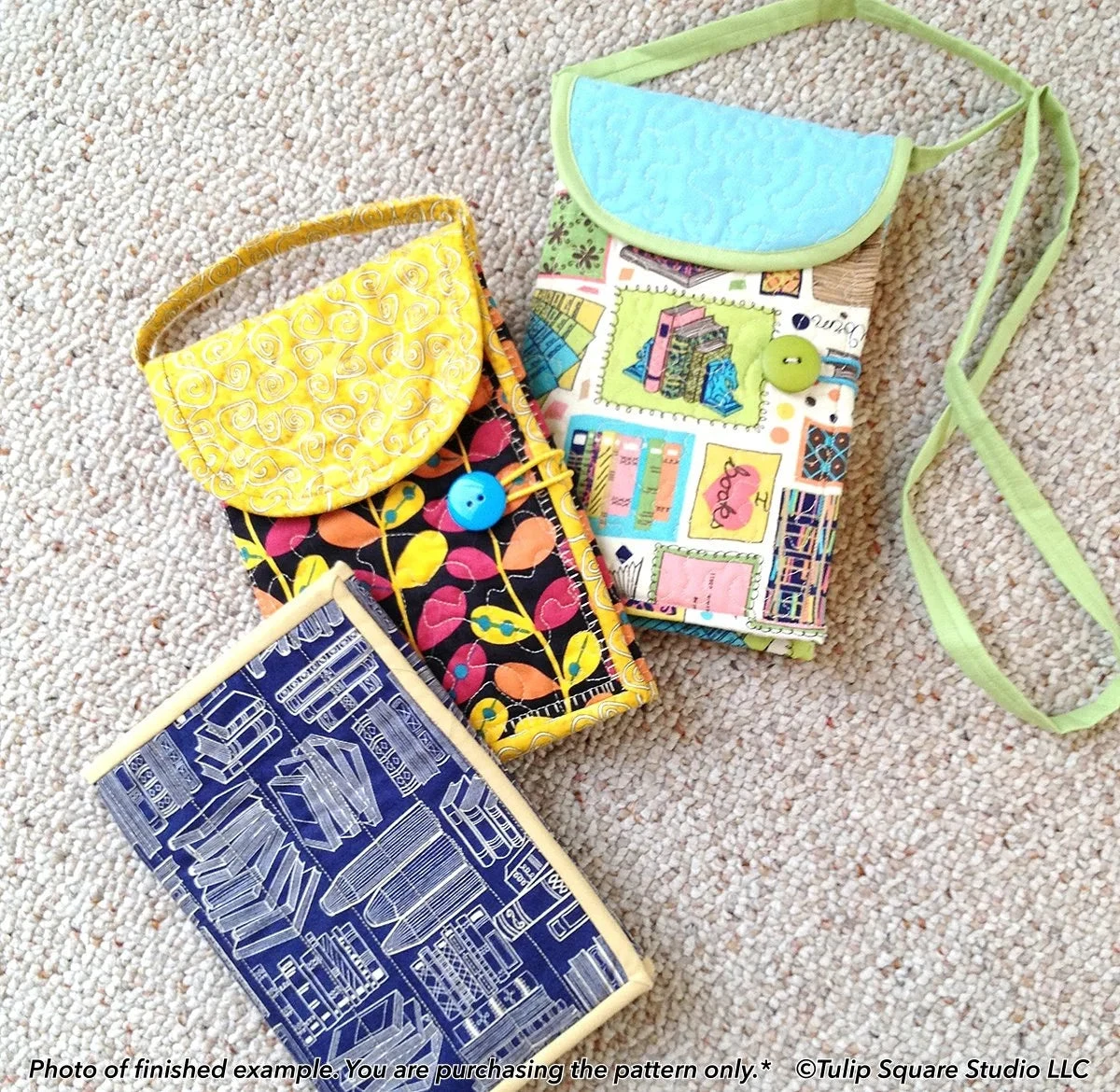 Tri Fold Tablet Totes Quilted Bag Downloadable Pattern 9 Tri Fold Tablet Totes Quilted Bag Downloadable Pattern - Image 7