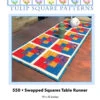 Swapped Squares Table Runner Downloadable Pattern