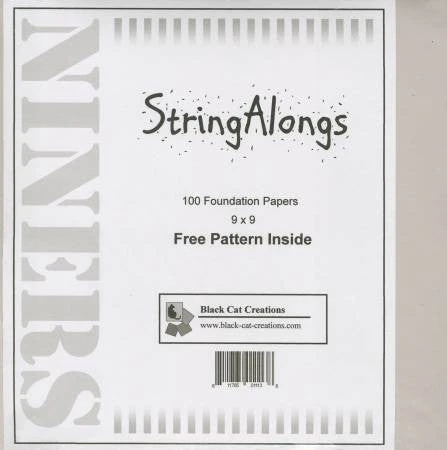 String Alongs Foundation Papers 9in X 9in 3 String Alongs Foundation Papers 9in X 9in