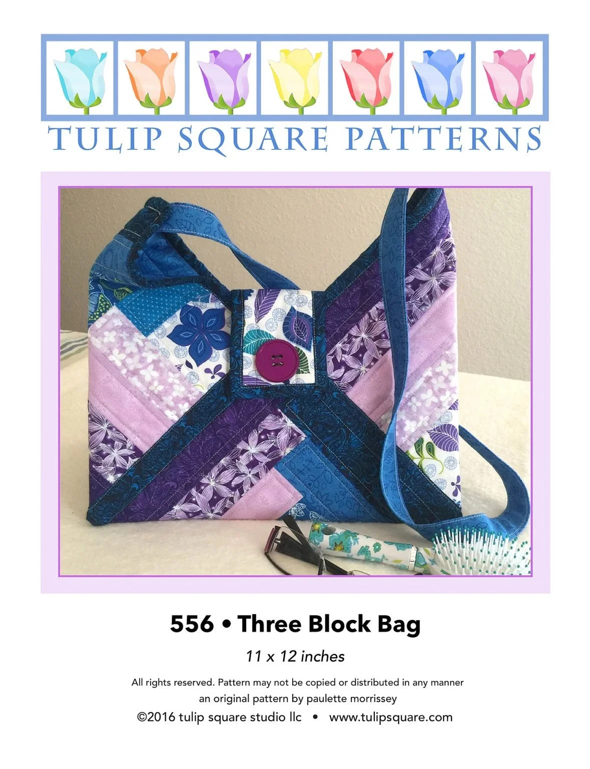 Three Block Bag Downloadable Pattern 3 Three Block Bag Downloadable Pattern