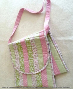 Saddle Bag Downloadable Pattern -Qbpn 558purse05 tulip square quilt patterns