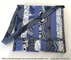 Saddle Bag Downloadable Pattern -Qbpn 558purse18 tulip square quilt patterns