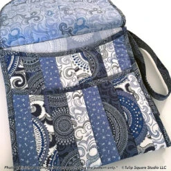 Saddle Bag Downloadable Pattern -Qbpn 558purse23 tulip square quilt patterns