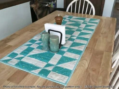 Asymmetric Angles Table Runner Downloadable Pattern -Qbpn 564 02 tulip square quilt patterns