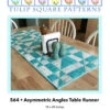 Asymmetric Angles Table Runner Downloadable Pattern