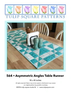 Asymmetric Angles Table Runner Downloadable Pattern