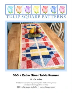 Retro Diner Table Runner Downloadable Pattern