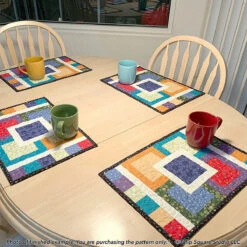 Stacked Squares Placemats Downloadable Pattern 11 Stacked Squares Placemats Downloadable Pattern -Qbpn 568 AAplacemat1 tulip square quilt patterns