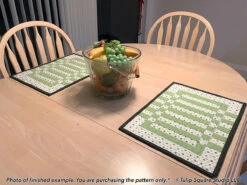 City Sidewalks Placemats Downloadable Pattern -Qbpn 569sidewalks02 tulip square quilt patterns