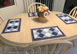 Dinner Diamonds Placemats Downloadable Pattern -Qbpn 577 diamonds01 tulip square quilt patterns