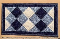Dinner Diamonds Placemats Downloadable Pattern -Qbpn 577 dinner diamonds3 tulip square quilt patterns
