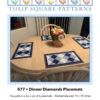 Dinner Diamonds Placemats Downloadable Pattern