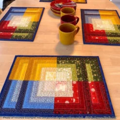 Four Square Meals Placemat Set Downloadable Pattern -Qbpn 579 sqmeals10 tulip square quilt patterns 600x600 1