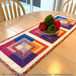 Fancy Squares Table Runner Downloadable Pattern 15 Fancy Squares Table Runner Downloadable Pattern -Qbpn 580 fancy01 tulip square quilt patterns 600x600 1