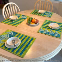 Stripes And Angles Placemats Downloadable Pattern -Qbpn 582 AAstripes06 tulip square quilt patterns