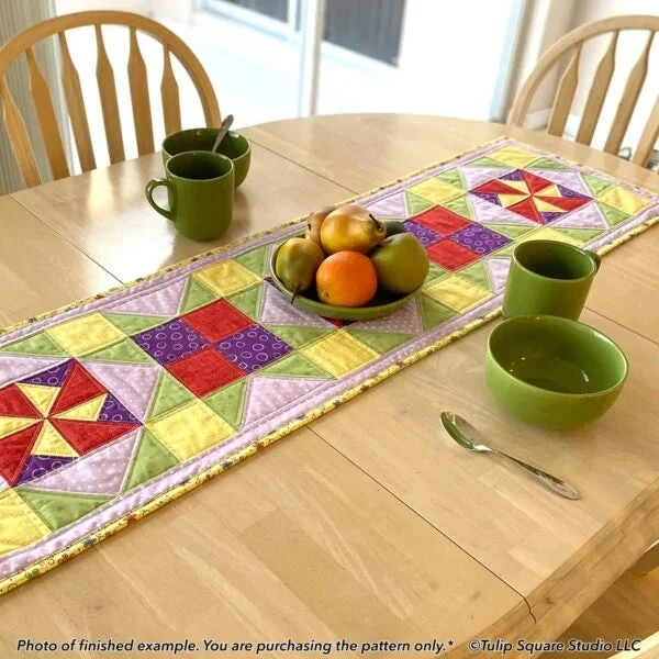 Pinwheel Pals Table Runner Downloadable Pattern 5 Pinwheel Pals Table Runner Downloadable Pattern - Image 3