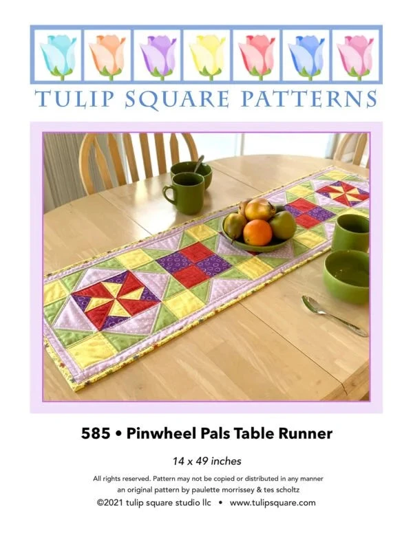 Pinwheel Pals Table Runner Downloadable Pattern 3 Pinwheel Pals Table Runner Downloadable Pattern